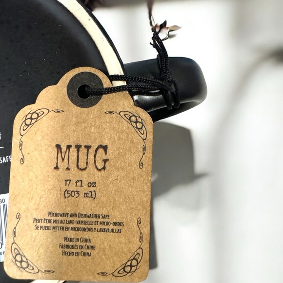 Halloween Mug Resting Witch Face Coffee Tea Broom Black Cat Festive 17oz NWT - Picture 6 of 8